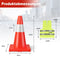 Coast 12er pack toonaangevende kegelveiligheidskegel met reflecterende kraag oranje verkeersspullen