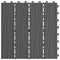 vidaXL - Terrastegels - diep - reliëf - 30x30 - cm - 1 - m² - HKC - zwart - 11 - st