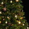vidaXL - Kunstkerstboom - met - scharnieren - 300 - LED's - en - kerstballen - 270 - cm