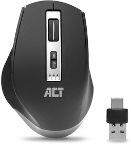ACT AC5145 - Draadloze Multi-Connect Muis - 2400 DPI - Zwart
