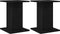 vidaXL - Plantstandaard - 2 - stuks - Zwart - Eiken - 30x30x40 - cm - Engineered - Wood