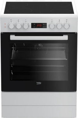 Beko FSE67300GW - Elektrisch Fornuis - VitroKeramisch - Turbo Hetelucht - Stoomreiniging - 66L Oven