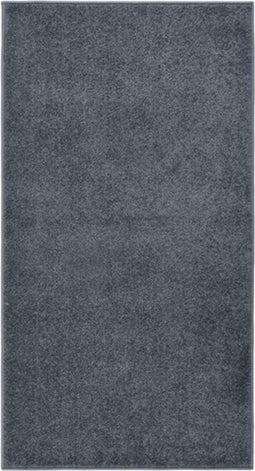 vidaXL - Vloerkleed - kortpolig - 80x150 - cm - antracietkleurig