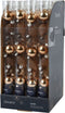 Kerstbal glas d3 cm pec.bruin 9st I