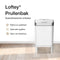Loftey Prullenbak (2023) - Push/touch Afvalbak - Duo Afvalemmer 60L - Afvalscheiding 2x30L - Wit/RVS