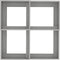 vidaXL - Tuinbak - 80x80x48 - cm - in - RVS