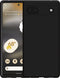 Google Pixel 6a - Back Cover - TPU met anti-slip - Zwart