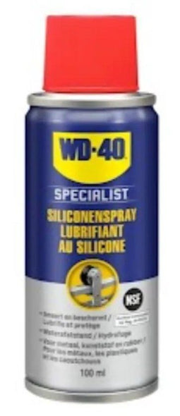 WD-40 Specialist® Siliconenspray - 100ml - Smeermiddel - Water- vuil- & hittebestendig - Helder licht geel/bruin