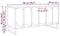 vidaXL - Recordkast - Zwart - Eiken - 100x38x48 - cm - Gelaagd - Hout