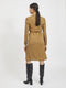 VILA VIDANIA BELT L/S SHIRT DRESS/SU - Dames Jurk met Ceintuur - Oranje - Maat 34
