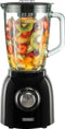 Bourgini Nostalgic Blender Black 1.5L - Glazen kan - Zwart - Ijscrusher - Mixer - 600 Watt