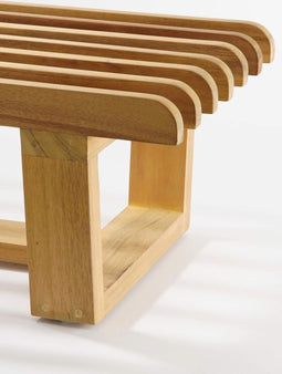 Mica Decorations Bankje Lennox - 140x40x28 cm - Hout - Bruin