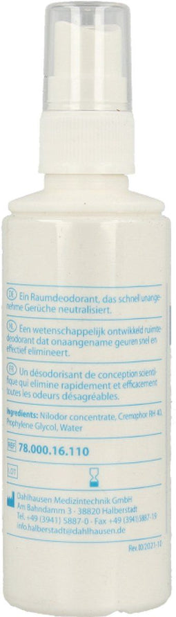 Nilodor Sprayflacon - Ruimtedeodorant - Snel en efficiënt geurverdrijvend (100 ml)