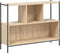 vidaXL - Boekenkast - 102x28x77,5 - cm - bewerkt - hout - sonoma - eikenkleurig