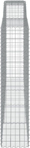 vidaXL - Schanskorven - 4 - st - gewelfd - 400x50x200/220 - cm - ijzer