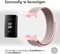 iMoshion Bandje Geschikt voor Fitbit Charge 3 / 4 - iMoshion Nylon band klittenband met design aansluiting - Mintgroen