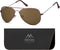 Montana - MP94D - Zonnebril - Aviator stijl - Bruin - Lensbreedte 57 mm