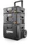 Toughbuilt StackTech Set - Gereedschapskist met wielen - 3 kisten IP65 (3 st.)