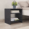 vidaXL - Nachtkastjes - 2 - st - 40x30x40 - cm - bewerkt - hout - grijs