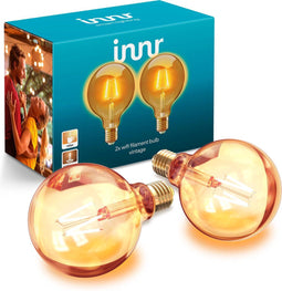 Innr slimme Wifi lamp E27 filament Globe - geen bridge nodig - vintage look - smart LED - dimbaar - 2 pack