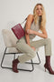 NA-KD Patent Chain - Vrouwen Tas - Verstelbare schouderband met ketting - Dark Plum