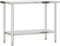 vidaXL - Keukenwerktafel - met - bovenschap - 110x55x150 - cm - roestvrij - staal