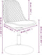 vidaXL - Eetkamerstoelen - draaibaar - 4 - st - fluweel - crèmekleurig