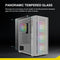 AURA GC2 ELITE WH A PC Behuizing Mid Tower Wit met Gehard Glas en 4x 120mm ARGB Fans