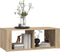 vidaXL - Salontafel - 100x50x36 - cm - bewerkt - hout - sonoma - eikenkleurig