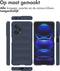 imoshion Hoesje - Geschikt voor Xiaomi Redmi Note 12 Pro Plus - EasyGrip Backcover - Donkerblauw