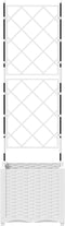vidaXL - Tuinplant - met - Trellis - Wit - 40x40x143 - cm