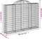 vidaXL - Schanskorven - 7 - st - gewelfd - 200x30x140/160 - cm - ijzer