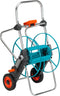 GARDENA Slangenwagen 100 - Metalen slanghouder - 100 m slangcapaciteit - Zilver
