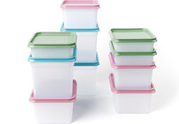 Amuse Diepvriesdozen - Set van 10 - Bewaardoos - Compacte Vershouddoos - Duurzaam - Tot -30°C en max 100°C