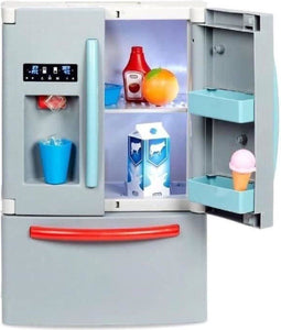 Little Tikes - Mijn 1e koelkast - Imitatiespel - Realistische ijsblokjesdispenser - Realistische verlichting en geluiden - Eten en drinken
