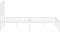 vidaXL - Bedframe - met - hoofdbord - metaal - wit - 120x190 - cm