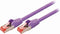 Nedis CAT6-kabel - RJ45 Male - RJ45 Male - S/FTP - 0.50 m - Rond - LSZH - Violet - Envelop
