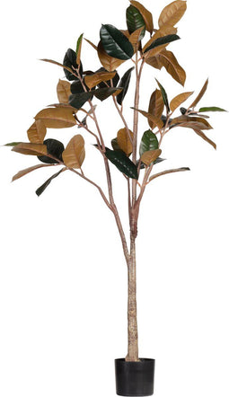 WOOOD Rubber Kunstplant - Groen/Bruin - 170x106x63