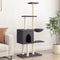 vidaXL - Kattenmeubel - met - sisal - krabpalen - 145 - cm - donkergrijs