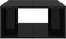 vidaXL - Salontafels - 4 - st - 33x33x33 - cm - bewerkt - hout - hoogglans - zwart