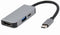 Gembird A-CM-COMBO3-02 - USB 3.1 Hub met 2x HDMI 4K - 87W Power Delivery - 62 x 28 x 10 mm
