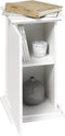 FMD - Bijzettafel - met - deur - 57,4 - cm - wit