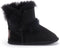 Warmbat Hay - Babysloffen - Merino wol - Zwart - Maat 18/19