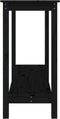 vidaXL - Wandtafel - 110x40x80 - cm - massief - grenenhout - zwart