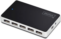 Digitus DA-70229 - USB 2.0 Hub - 10-poorts 480 Mbps - Zwart
