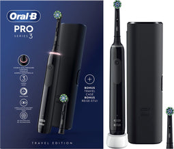 Oral-B Pro 3 - Elektrische Tandenborstel - 3D-reinigingstechnologie - Zwart