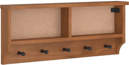 vidaXL - Wandkapstok - SANDNES - 87x12x35 - cm - massief - grenenhout