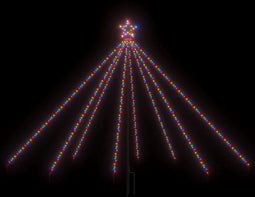 vidaXL - Kerstboomverlichting - 400 - LED's - binnen/buiten - 2,5 - m - meerkleurig