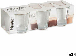 Glazenset Transparant Glas (90 ml) (24 Stuks)