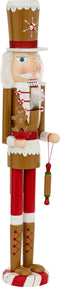 Fééric Lights and Christmas Kerstdecoratie Gingerbread notenkraker - Ø11xH60cm - Multi